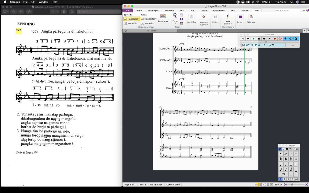 Transkripsi Not Balok Ke Not Angka